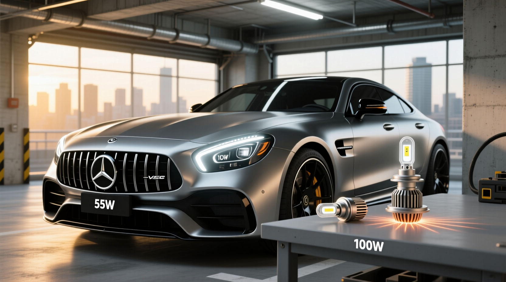 led v8 headlight bulb,Can I use a 100W LED bulb instead of a 55W in car? buying guide