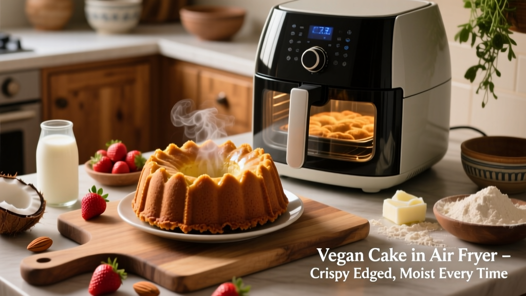 Vegan Cake in Air Fryer: Crispy-Edged & Moist Every Time