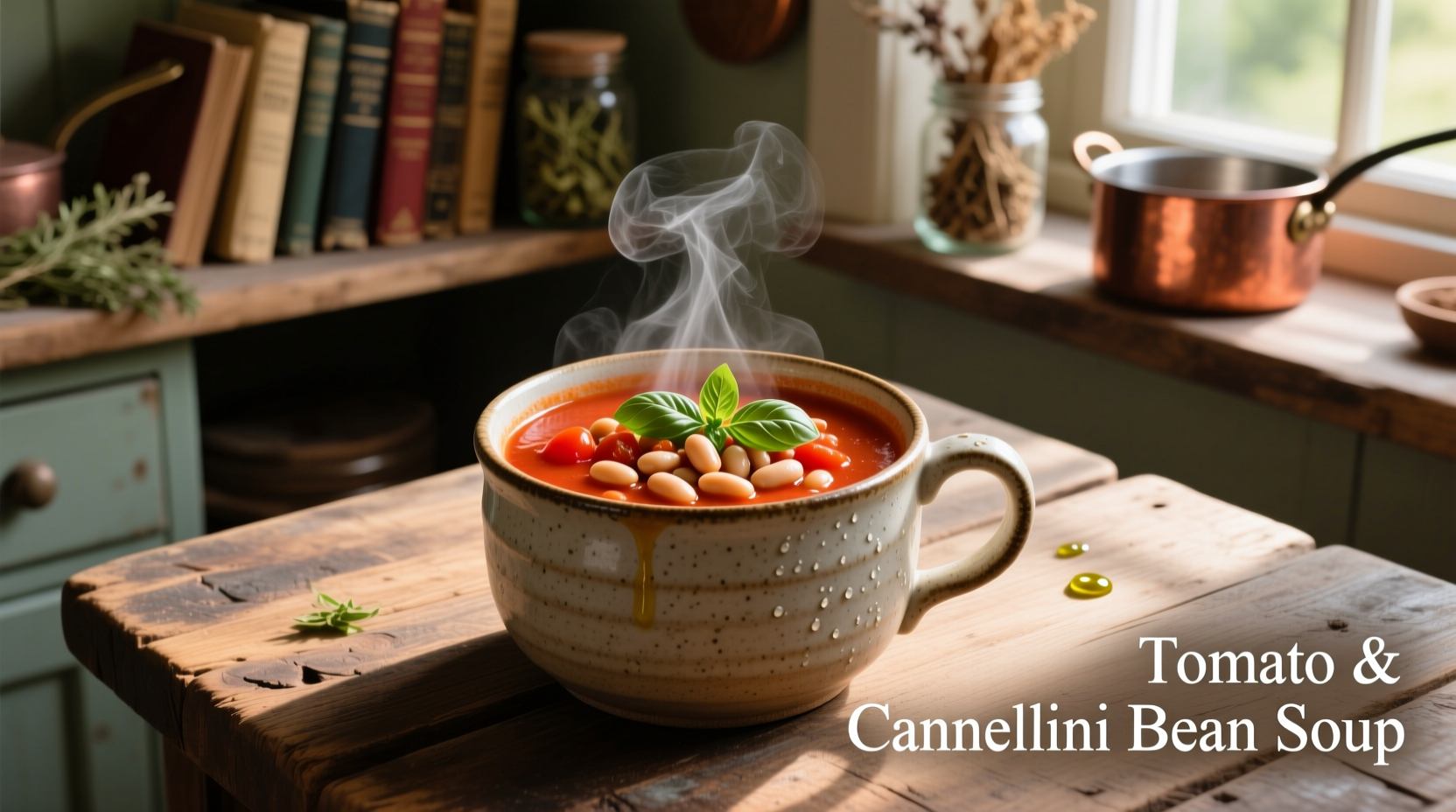 Creamy Tomato & Cannellini Bean Soup Recipe | 30-Min Meal
