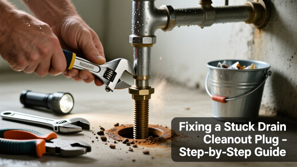 Fixing a Stuck Drain Cleanout Plug Making Noise