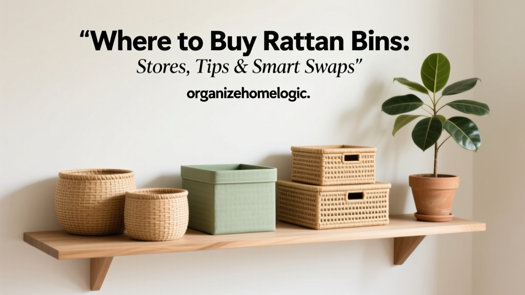 Where to Buy Rattan Bins: Stores, Tips & Smart Swaps