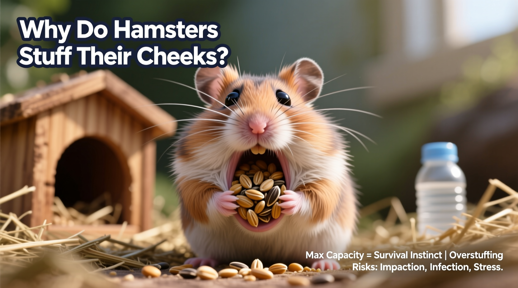 why do hamsters stuff their cheeks max capacity and health risks