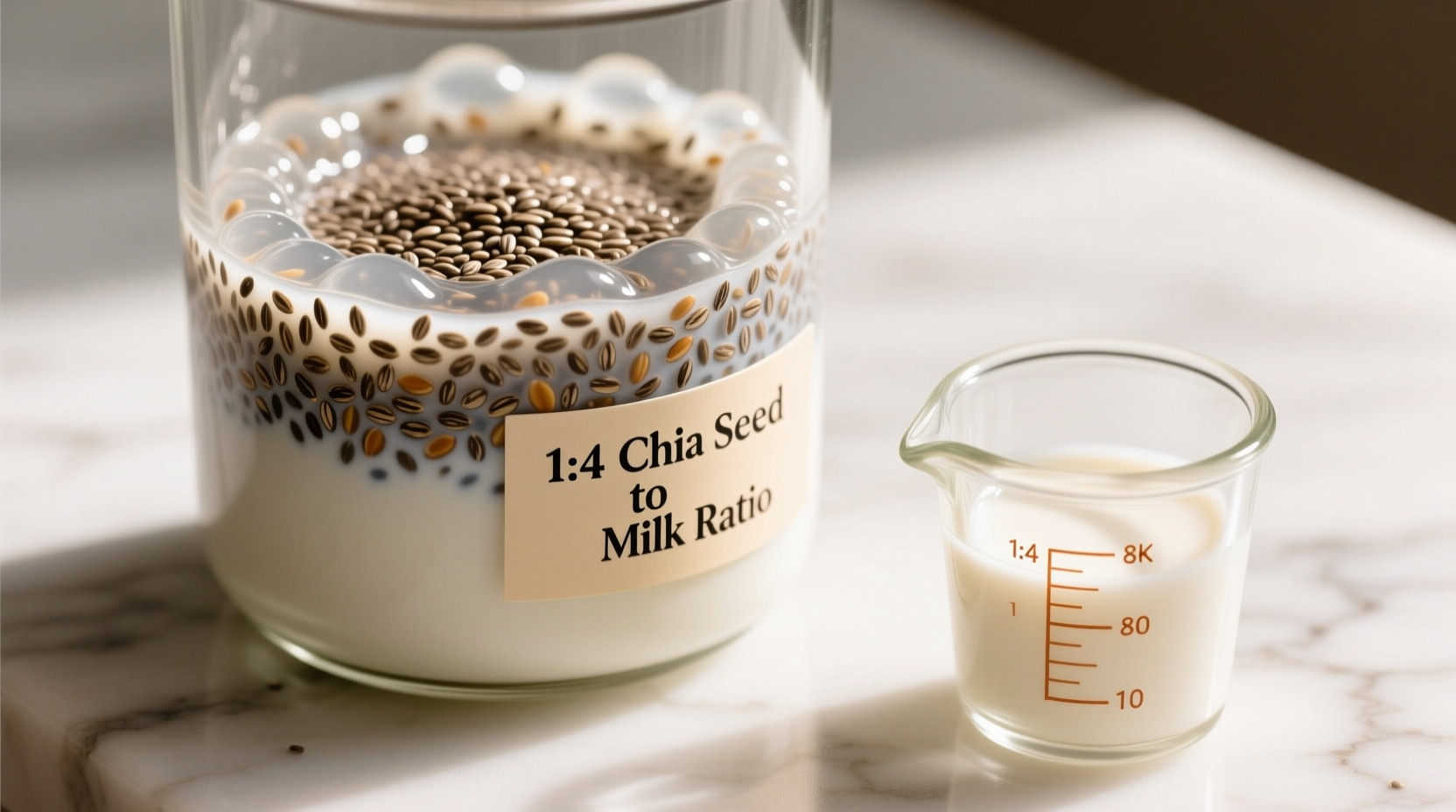 chia seed to milk ratio