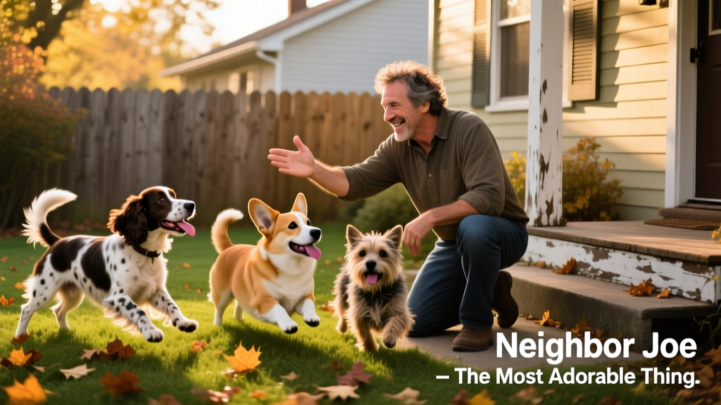 This TikTok of 'Neighbor Joe' Greeting His Doggo Friends is the Most Adorable Thing