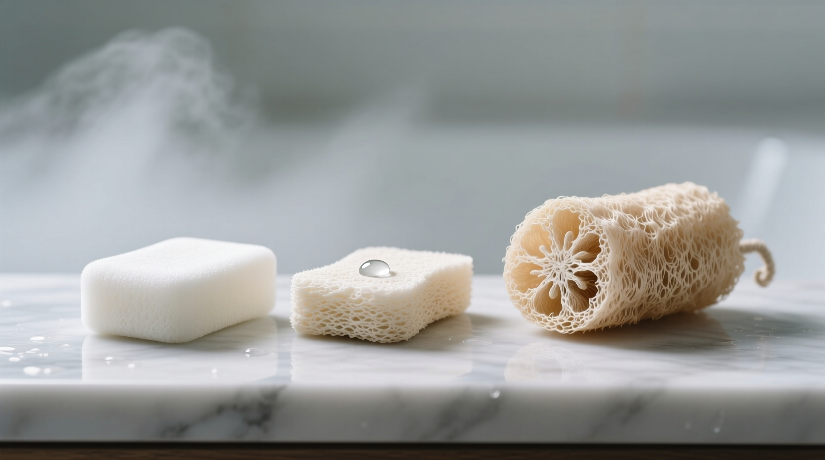 biodegradable sponges vs loofahs mold resistance in humid bathrooms