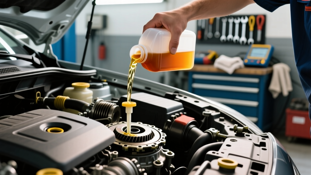 Smell & Condition When Putting Transmission Fluid: Car Running Guide