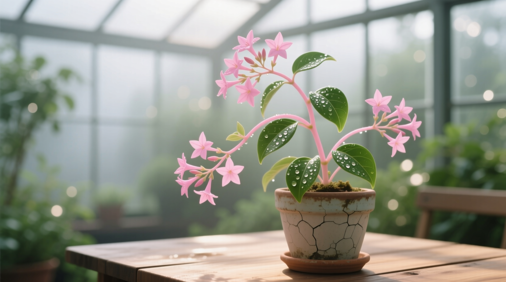 pink stem plant