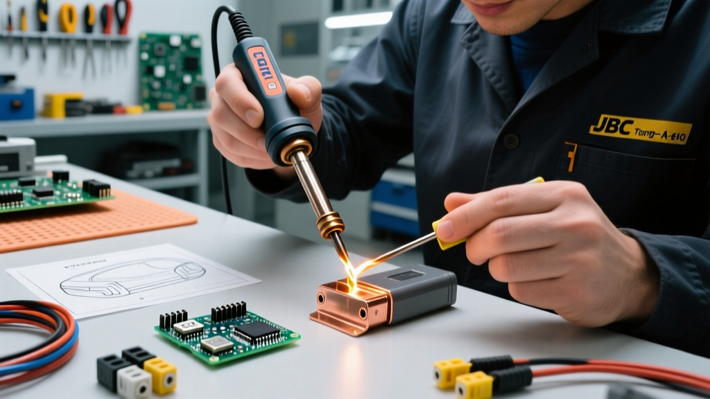 Soldering Battery Terminals for EV and Industrial Packs