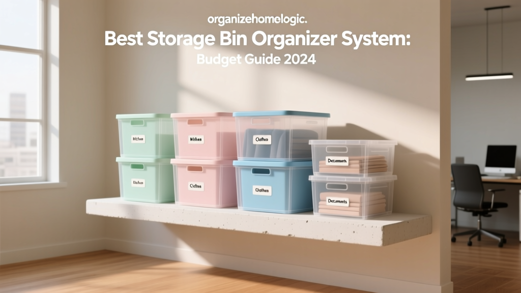 Best Budget Storage Bin Organizer System 2024
