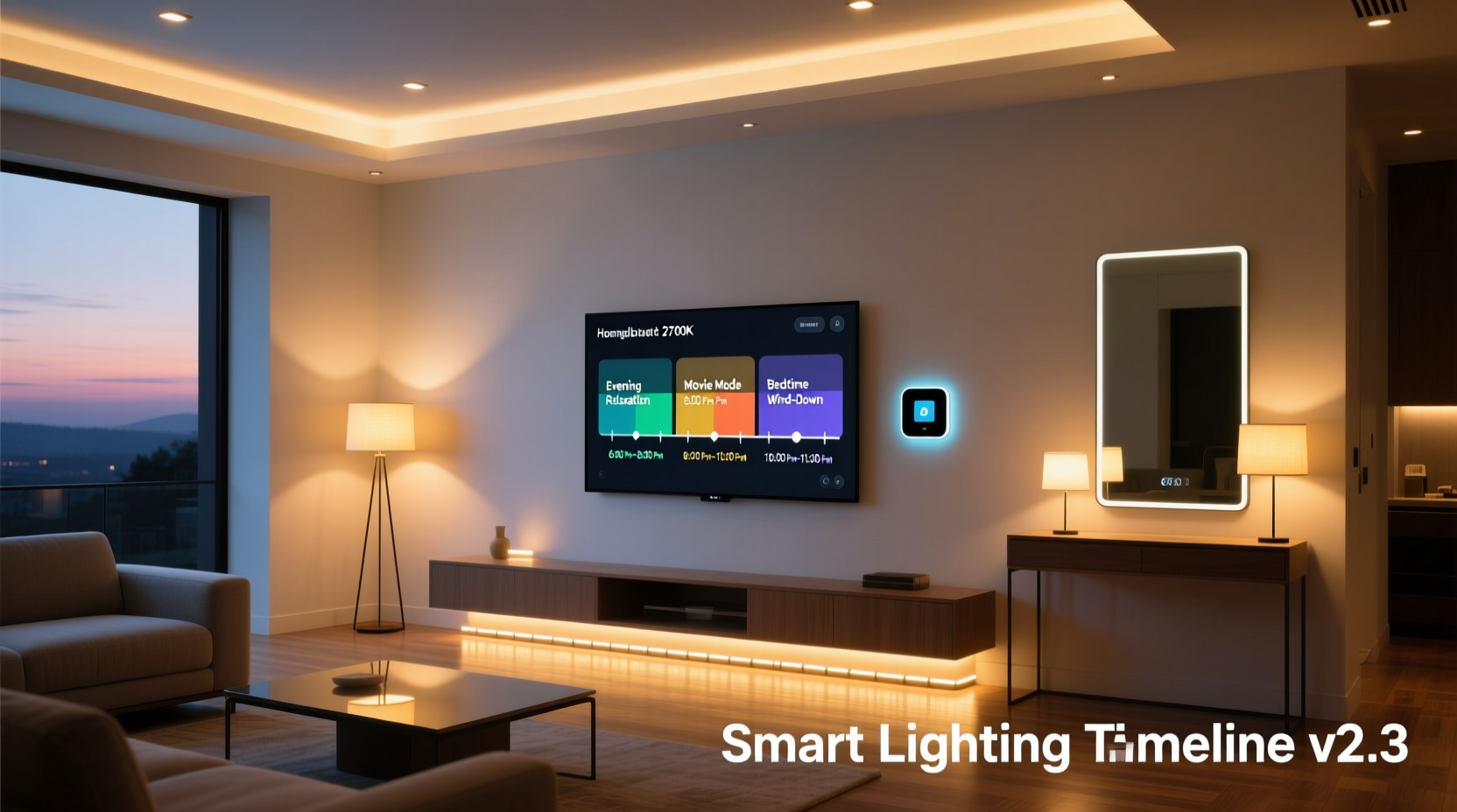 how to plan a coordinated lighting timeline using smart home automation