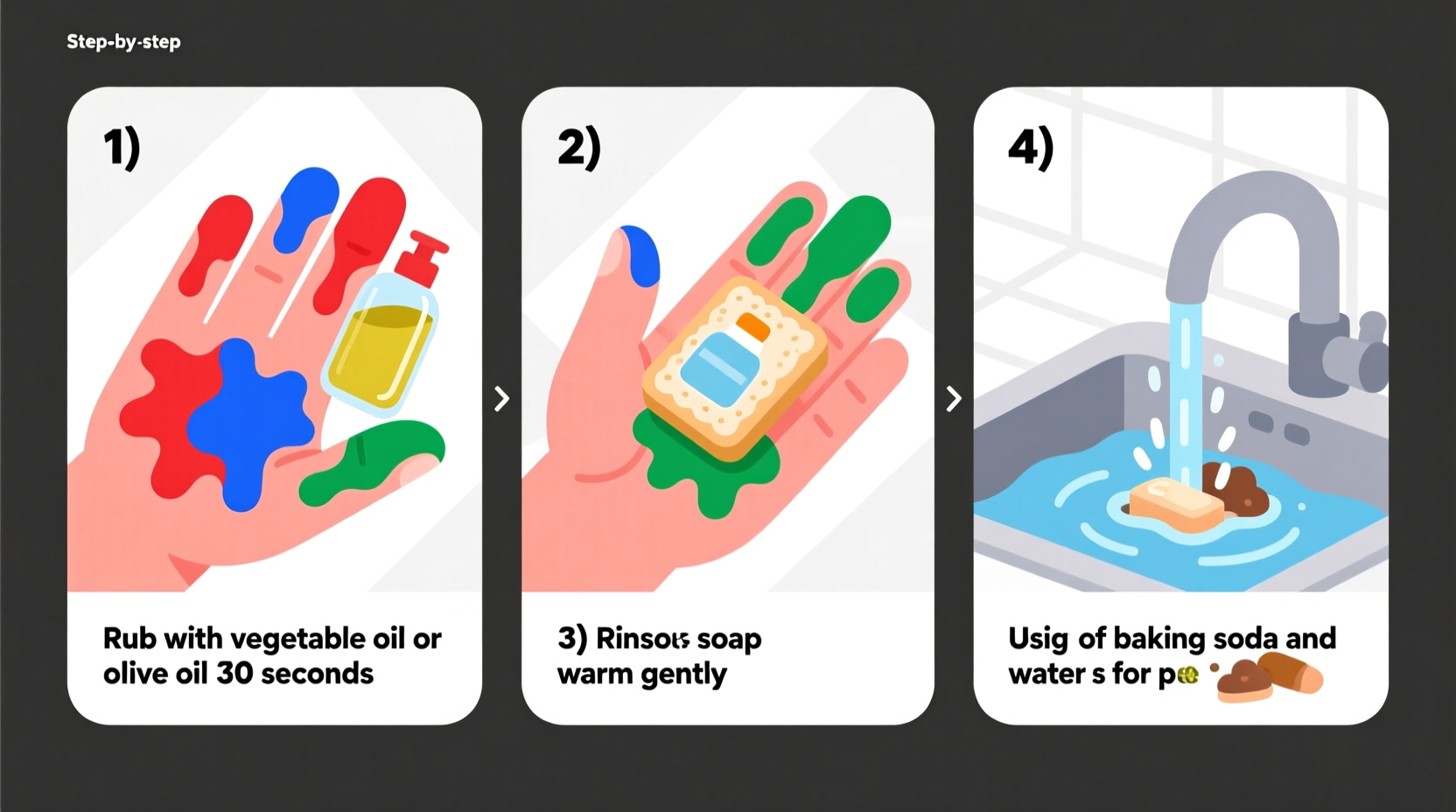 how to get food dye off your hands