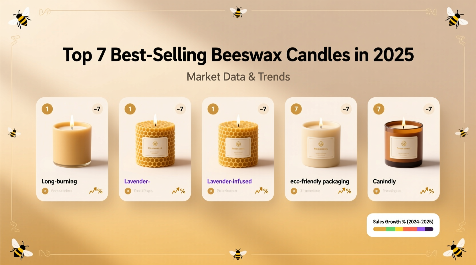 hot selling beeswax candles