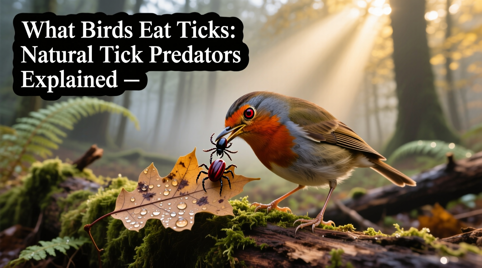 what birds eat ticks
