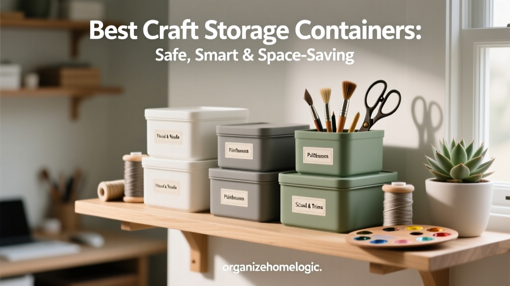 Best Craft Storage Containers: Safe, Smart & Space-Saving