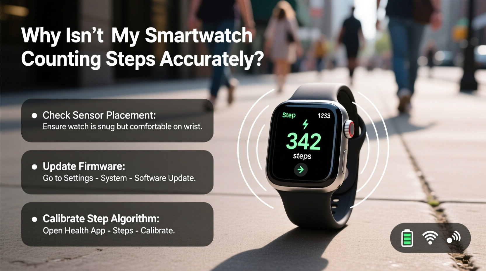 why is my smartwatch not counting steps accurately troubleshooting common errors
