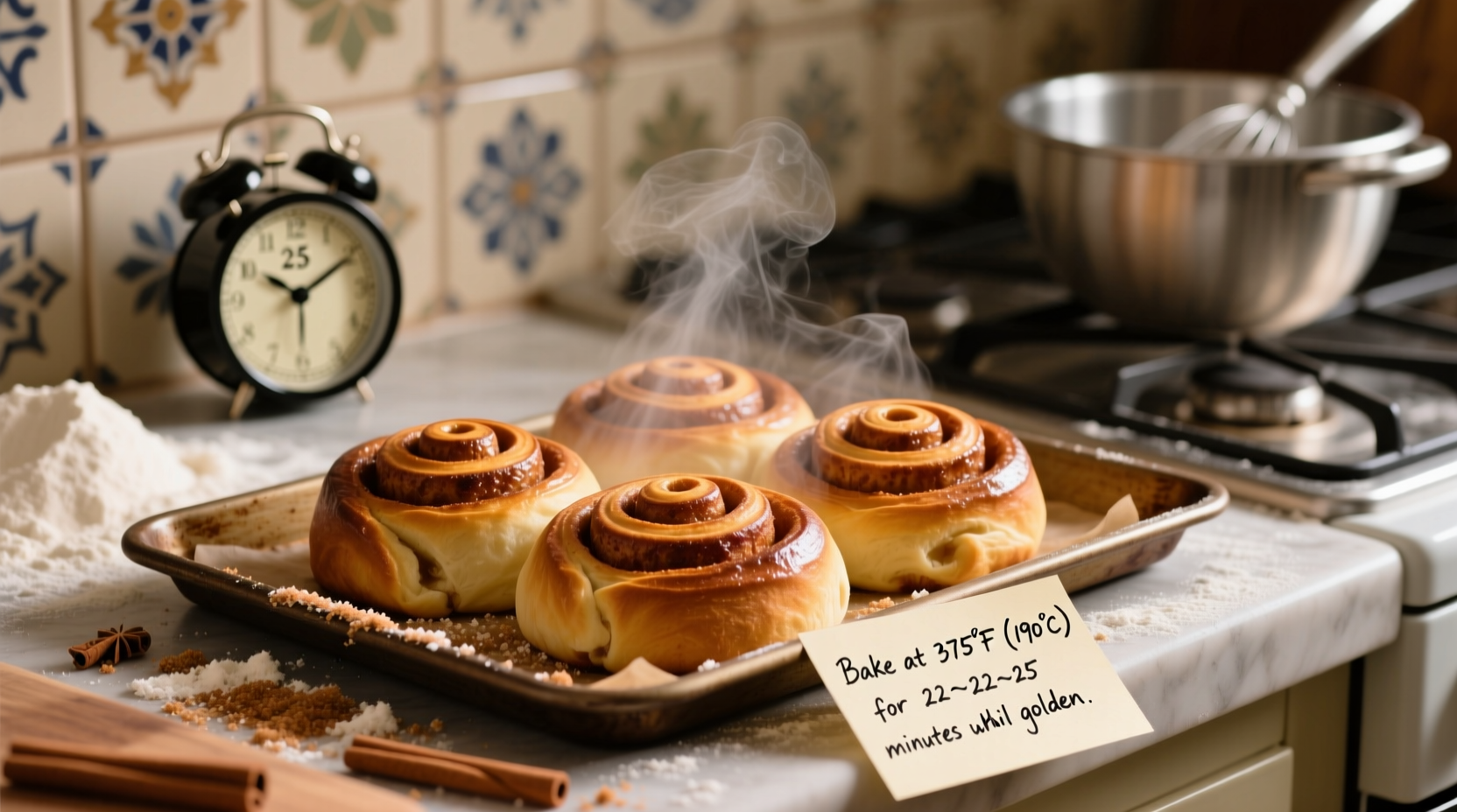 Wie lange Zimtschnecken backen? Richtige Zeit & Praxistipps