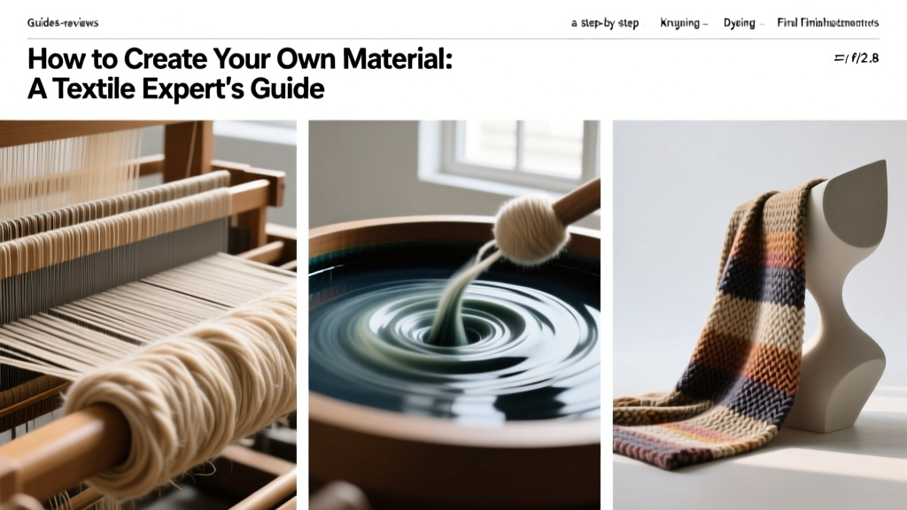 How to Create Your Own Material: A Textile Expert’s Guide
