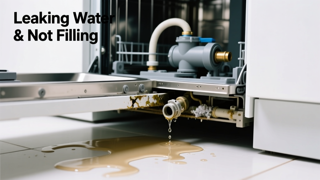 Dishwasher Not Filling & Leaking Water: Quick Diagnosis