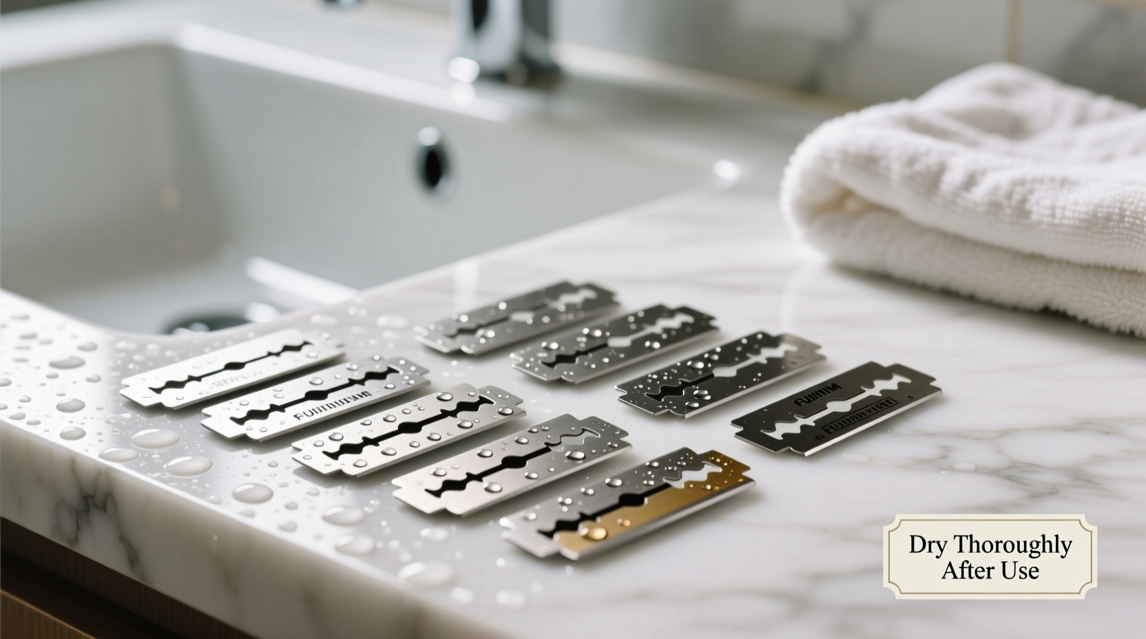 how to extend the life of your razor blades with proper drying techniques