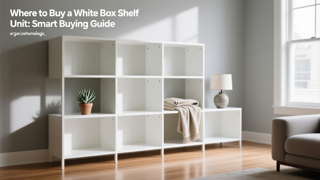 Where to Buy a White Box Shelf Unit: Smart Buying Guide