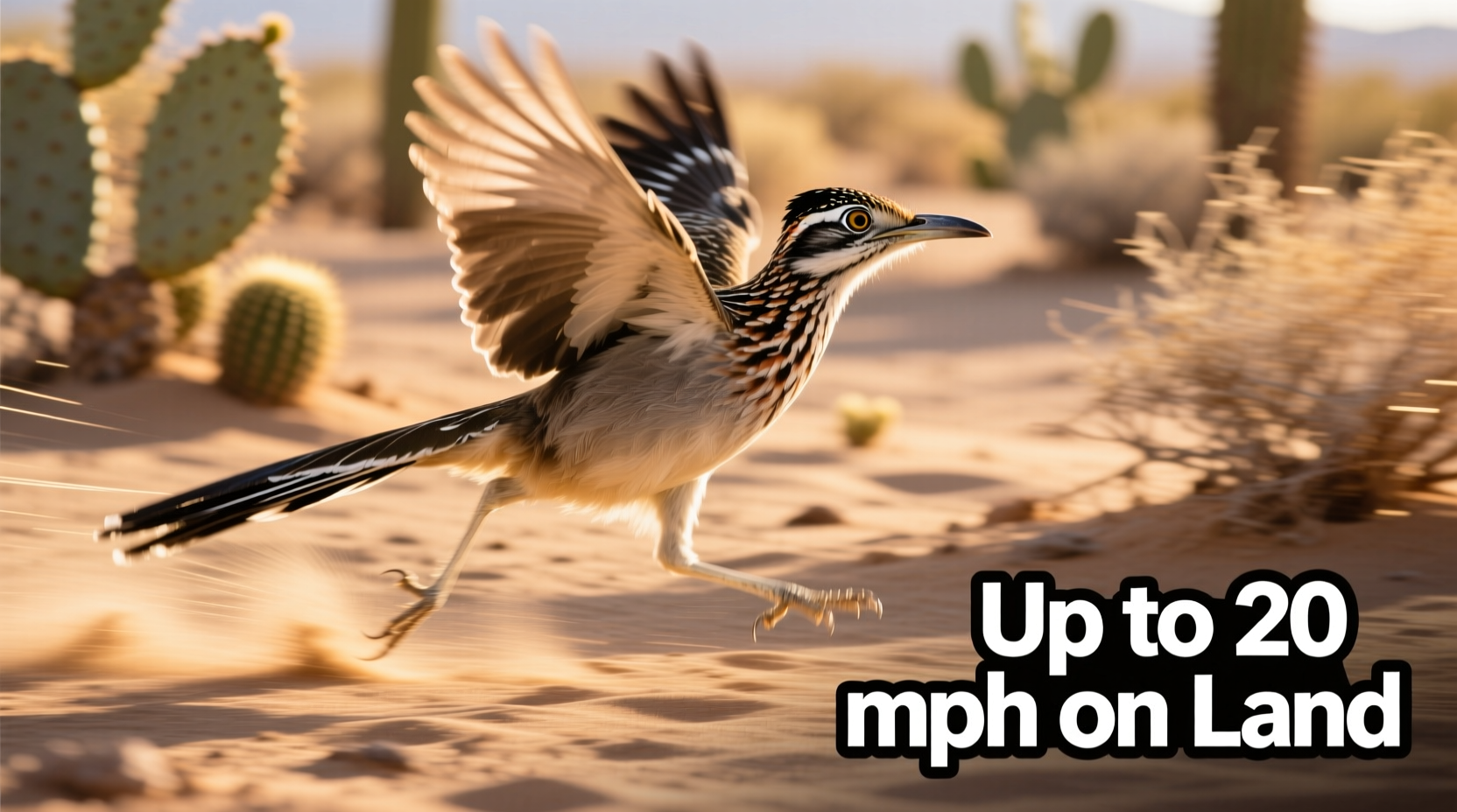 how fast is a roadrunner bird