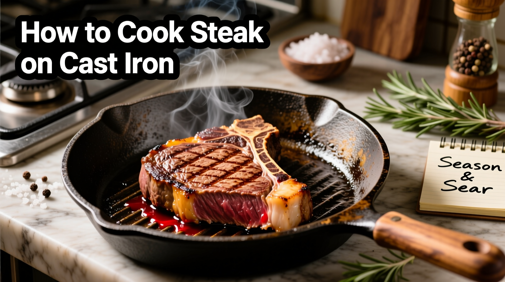 how to cook steak on cast iron