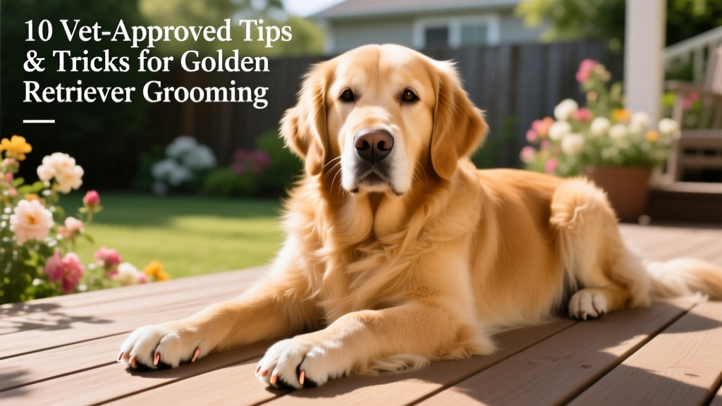 Golden Retriever resting with clean, well-groomed paws and neatly trimmed nails