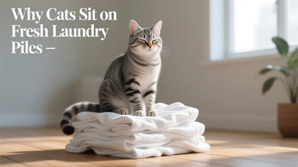 Why Cats Sit on Fresh Laundry Piles
