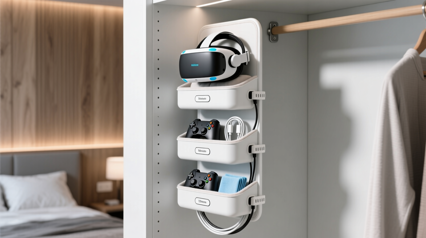 closet organization tips for vr headset accessories