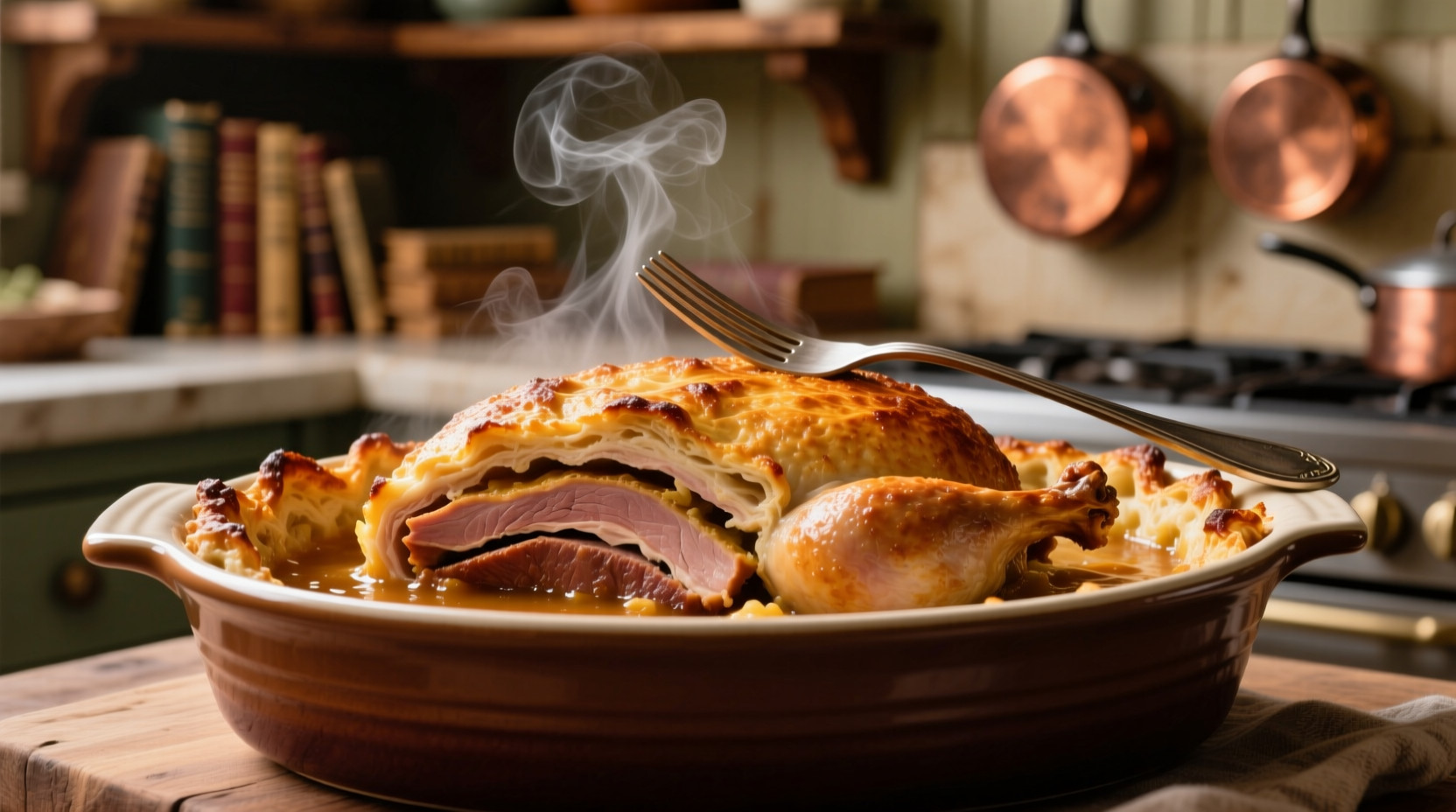 the turducken casserole is the easier way to eat three
