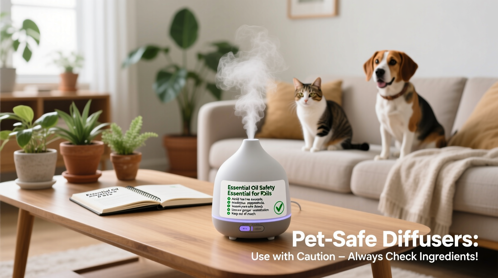 are essential oil diffusers safe around pets and what precautions to take