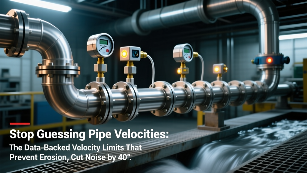 Pipe Velocity Limits: Prevent Erosion, Noise & Cost