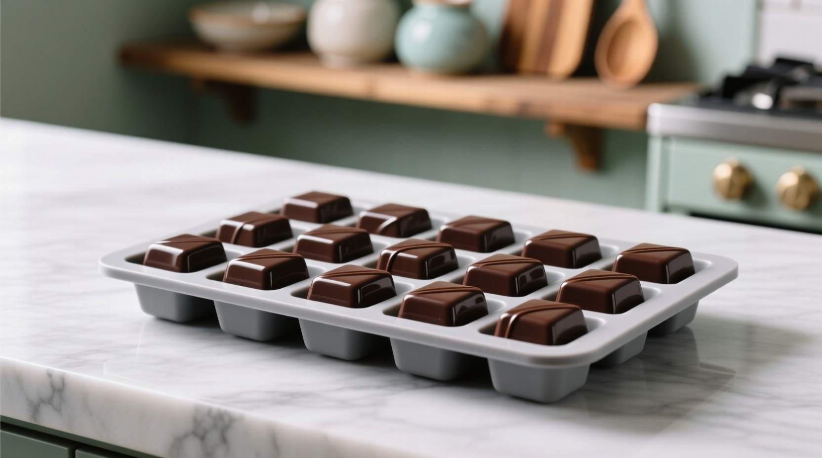 ice cube tray chocolates