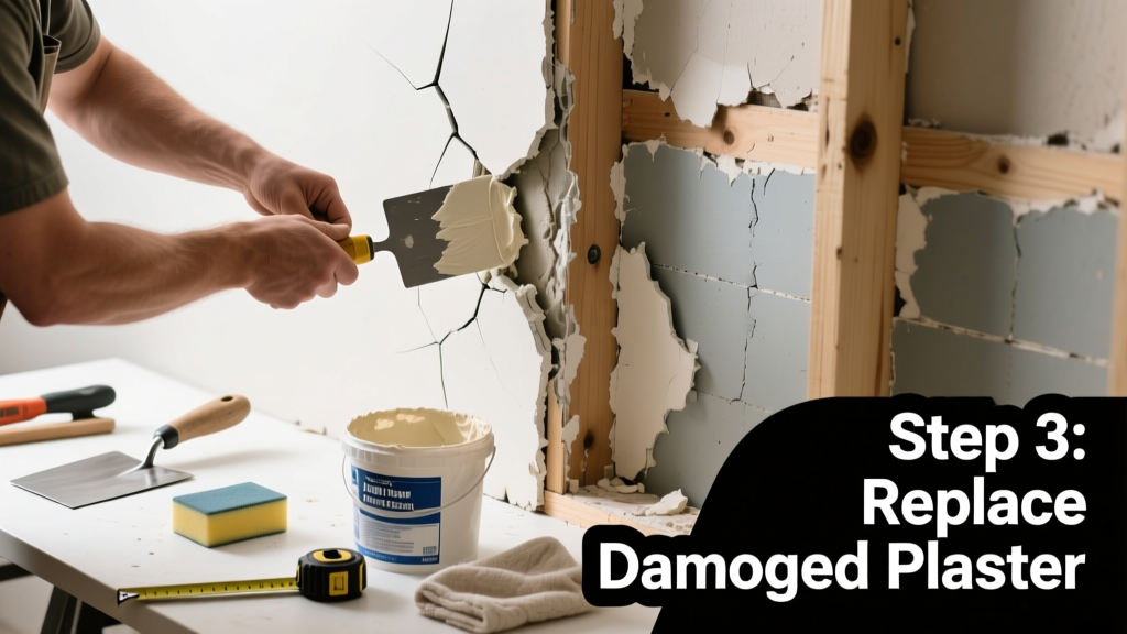 How to Replace a Damaged Plaster Section Causing Cracks