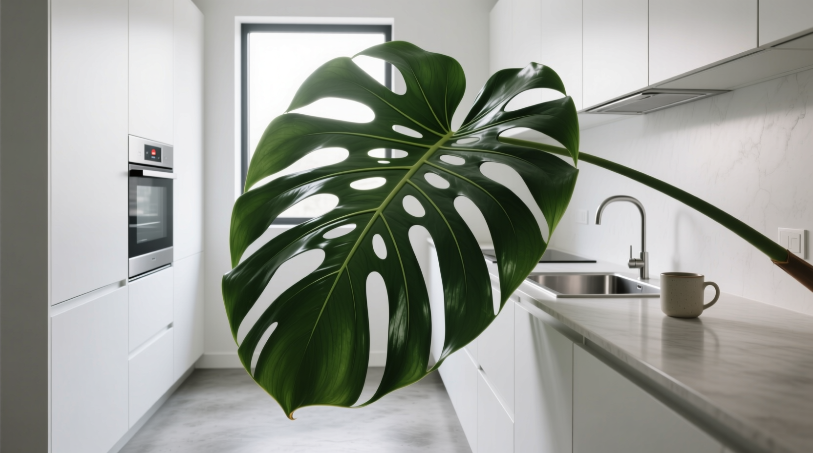 Monstera Styling for Tiny Kitchen Spaces