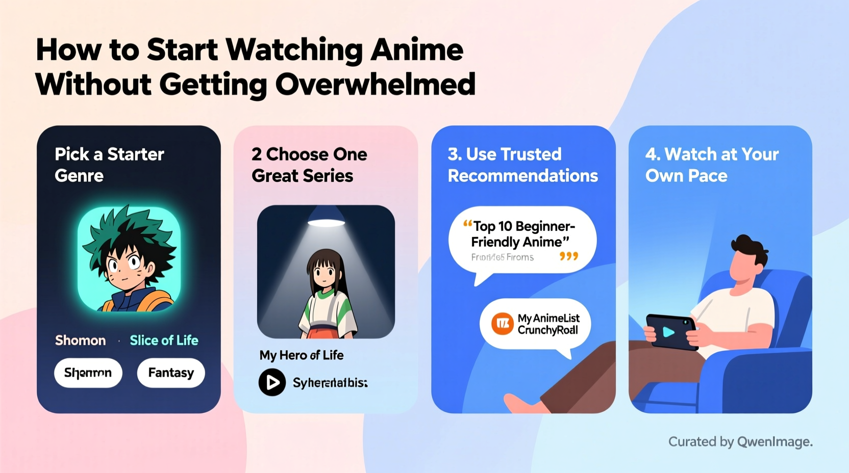 how to start watching anime without getting overwhelmed by choices