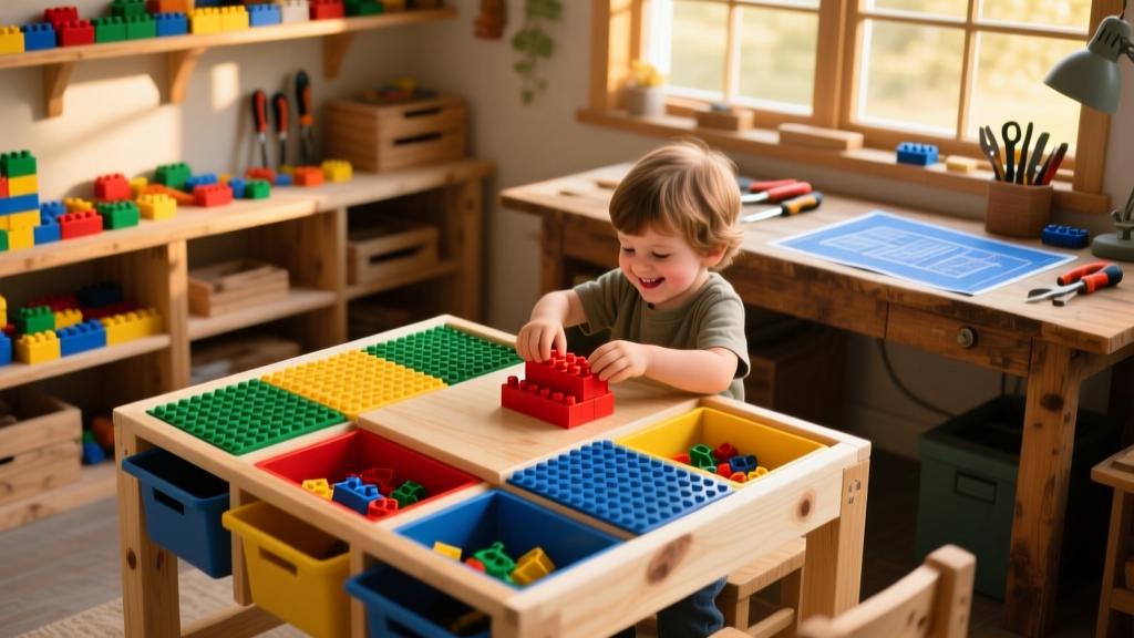 DIY Lego Table for Kids: Sturdy, Customizable Build