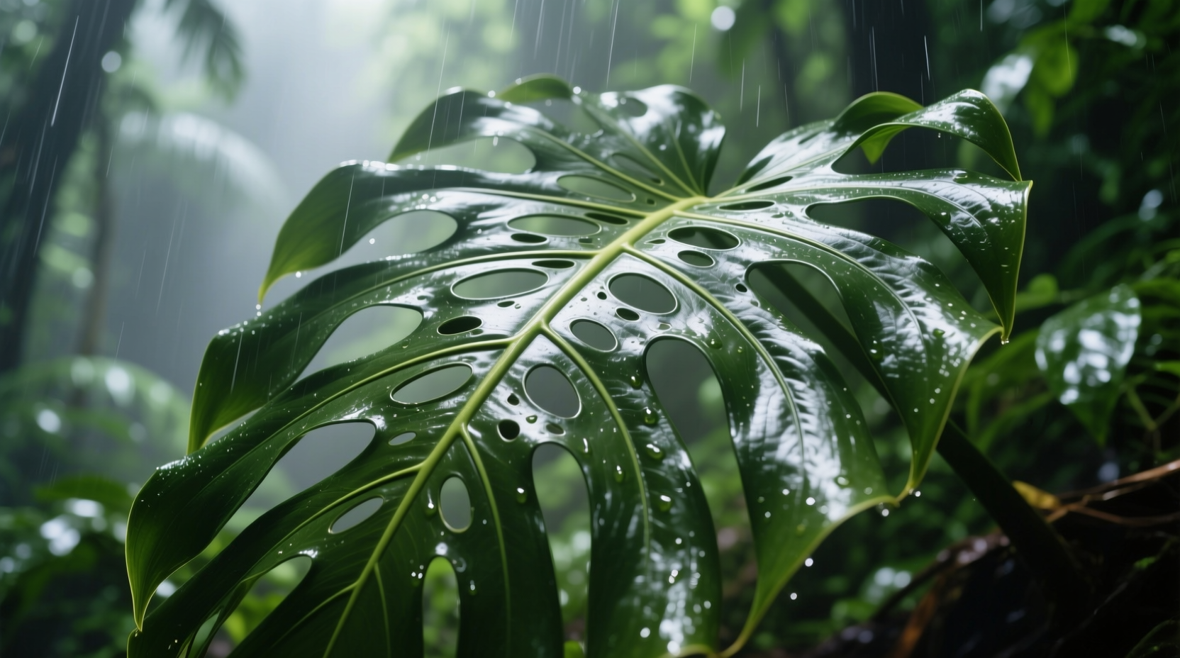 why does monstera have holes