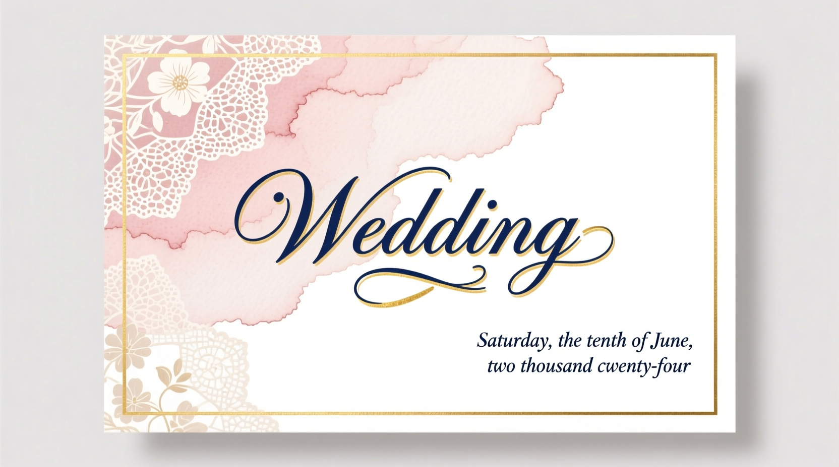 how to write date on wedding invitation