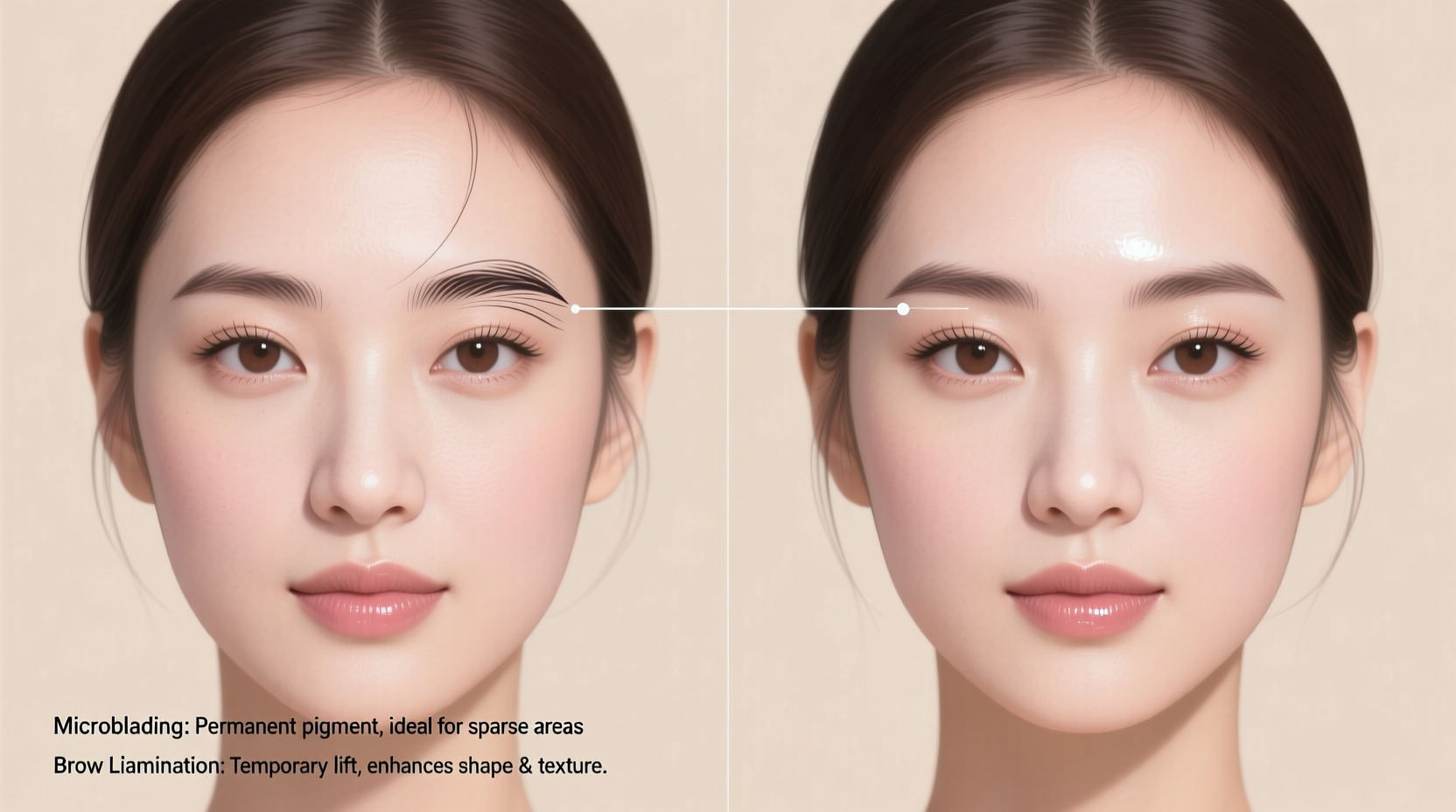 microblading vs brow lamination deciding which brow treatment suits thin hair