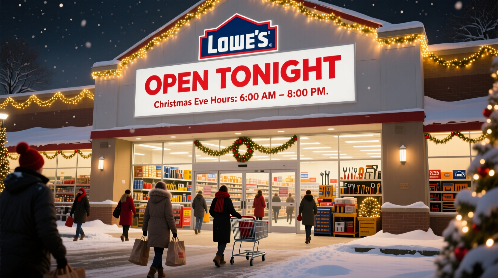 is lowes open on christmas eve