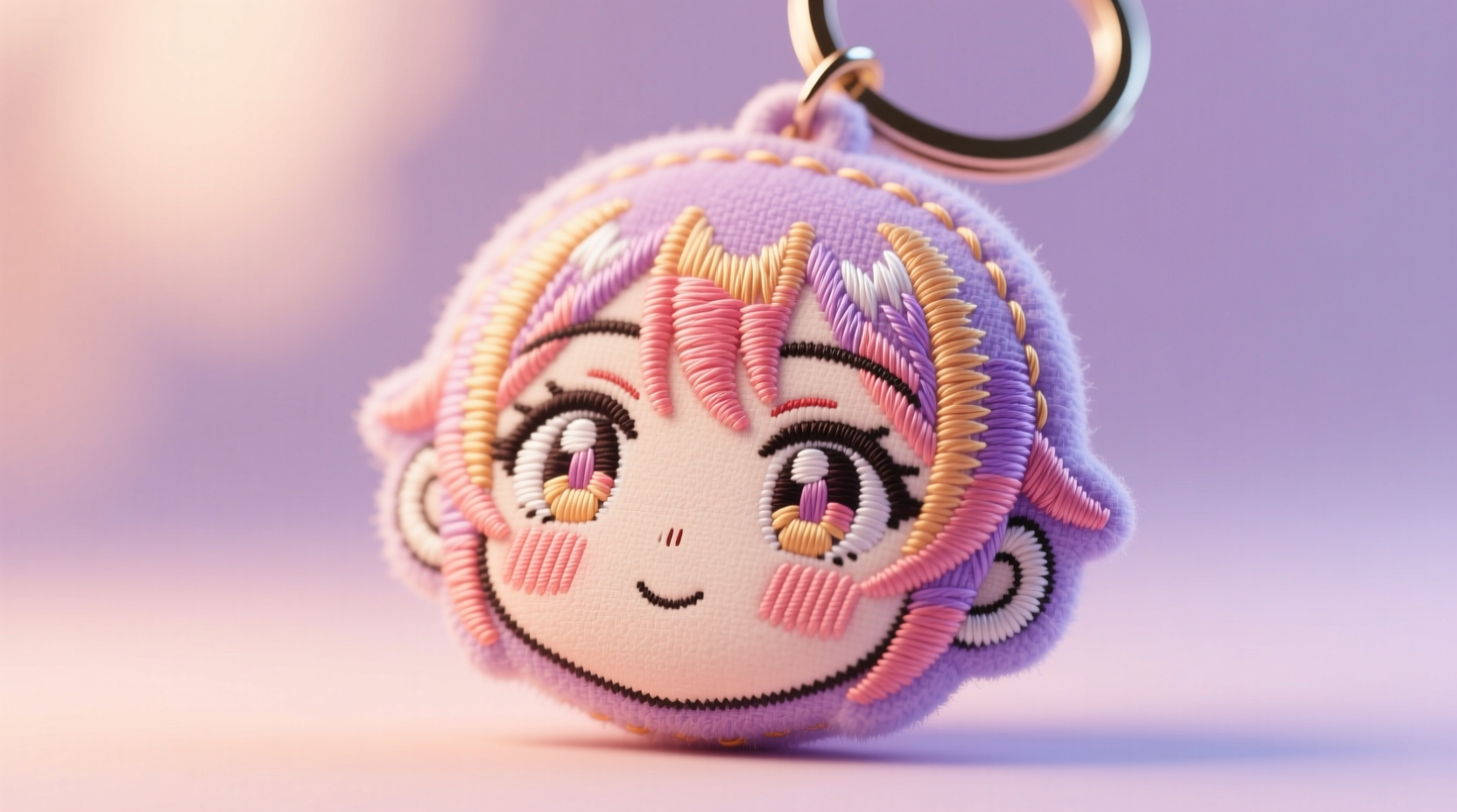 how to clean plush keychains without blurring embroidery