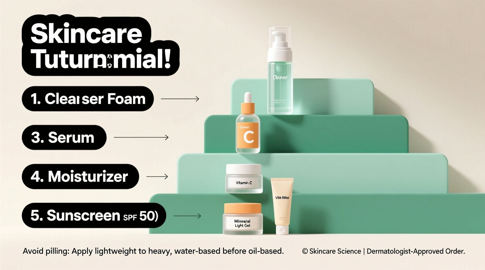 how to layer skincare without pilling product order secrets revealed