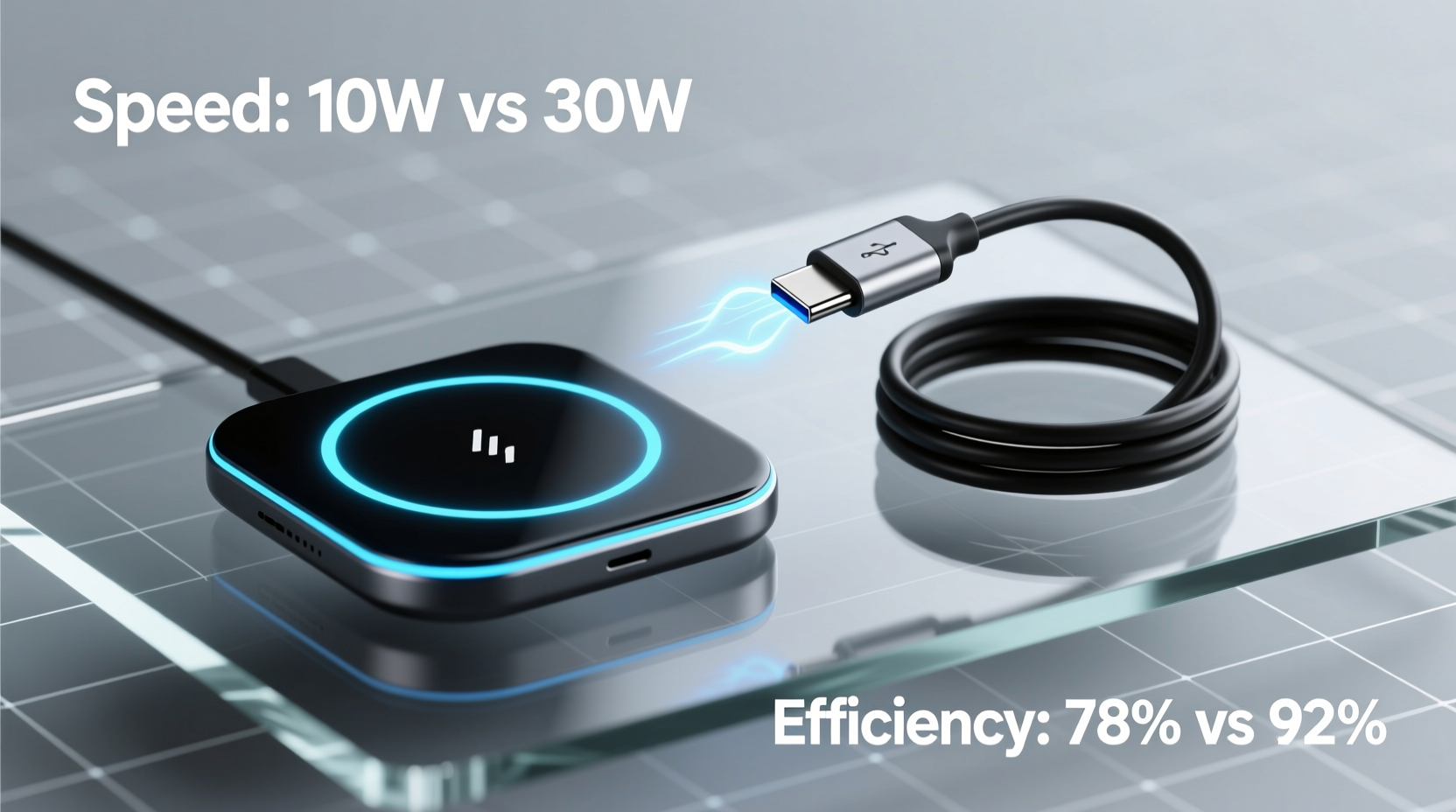 wireless charging pad vs cable is speed the only difference