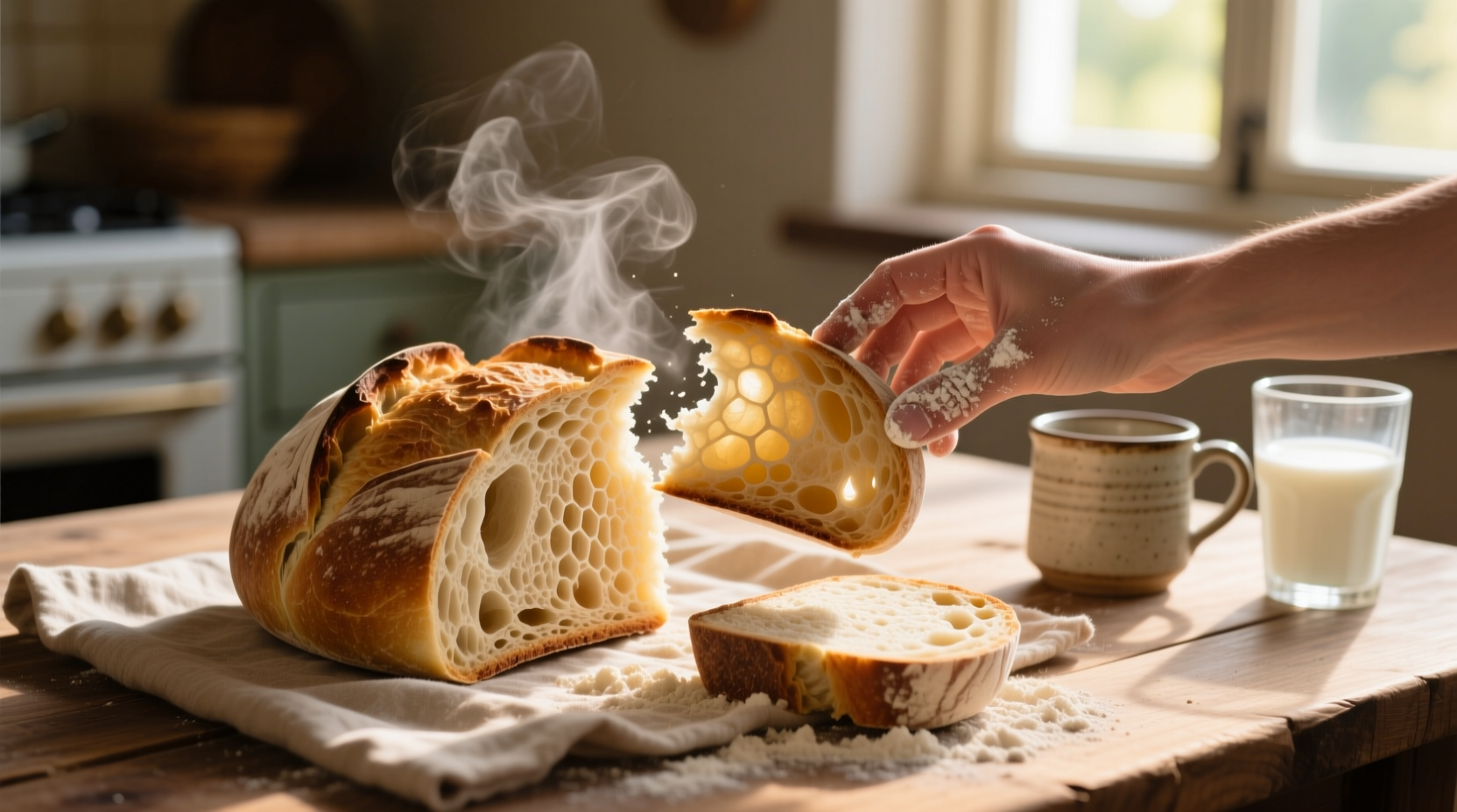 enjoy fresh bread with one minute of prep