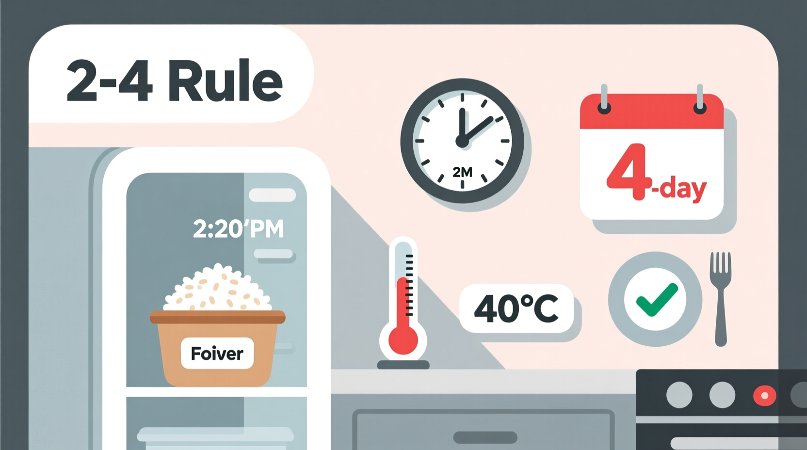 follow the 2 4 rule to store and enjoy leftovers safely