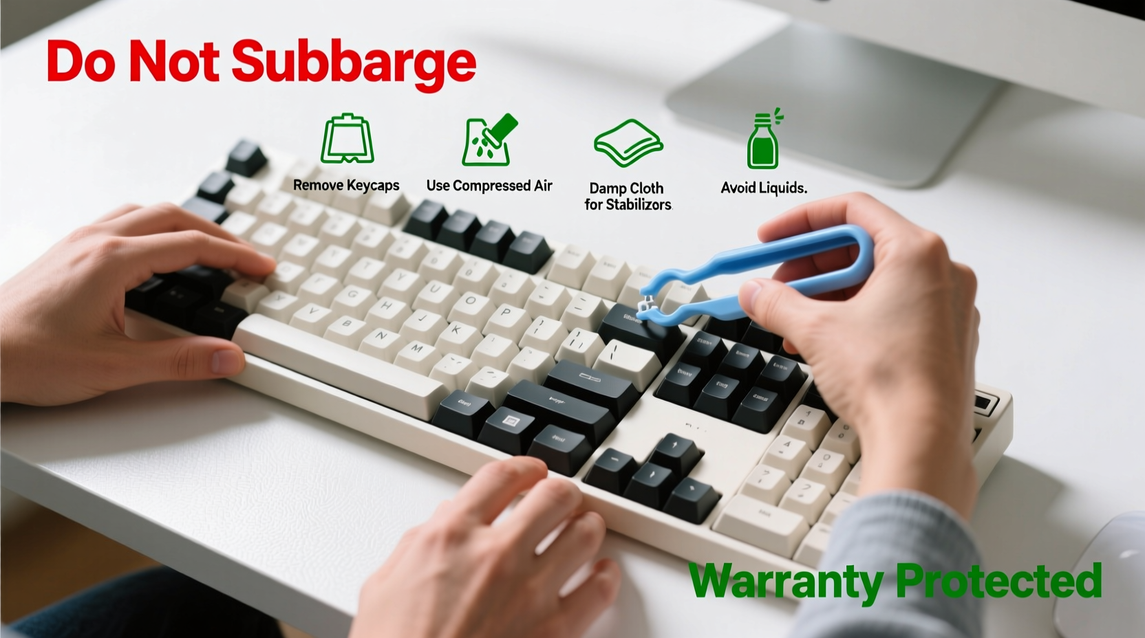 how to deep clean your mechanical keyboard without voiding warranty