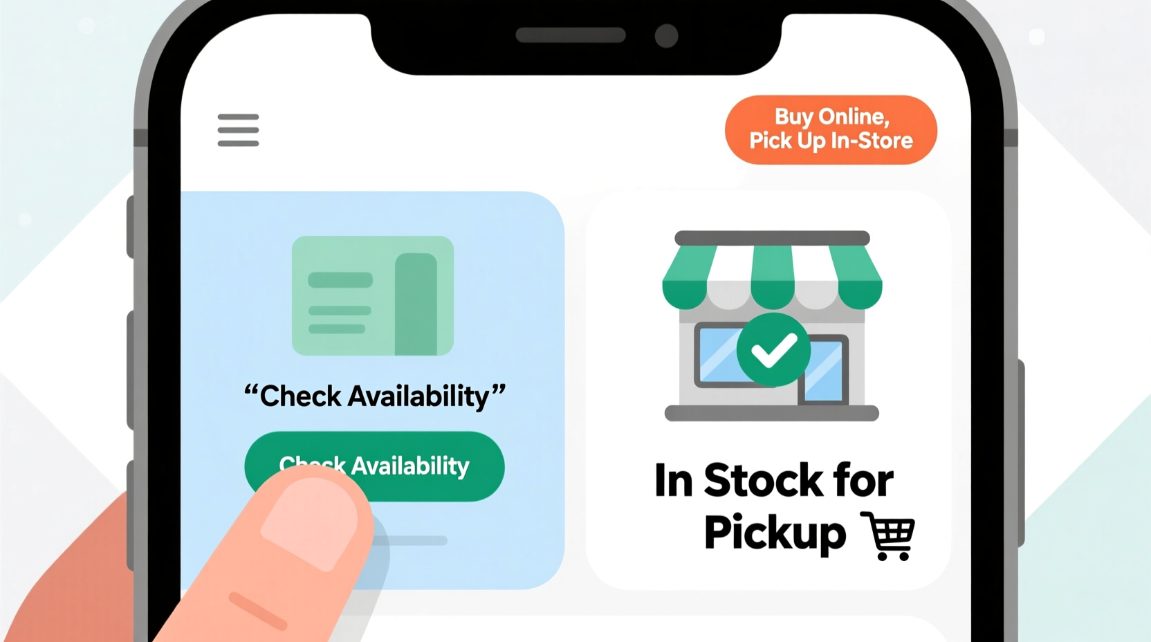 how will i know that an item is available to purchase online and pick up in store