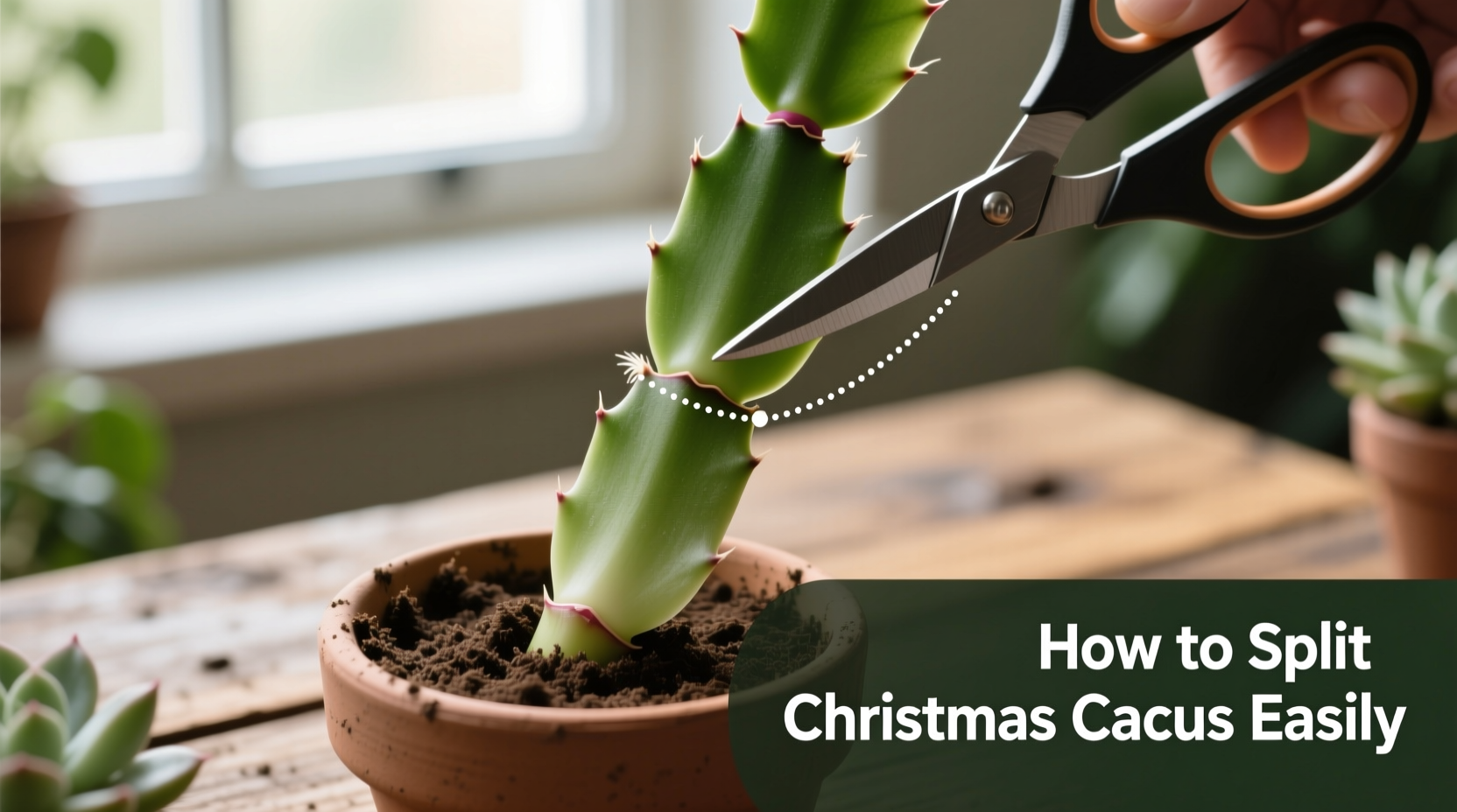 Split Christmas Cactus in 5 Steps | TheHomeSprouts