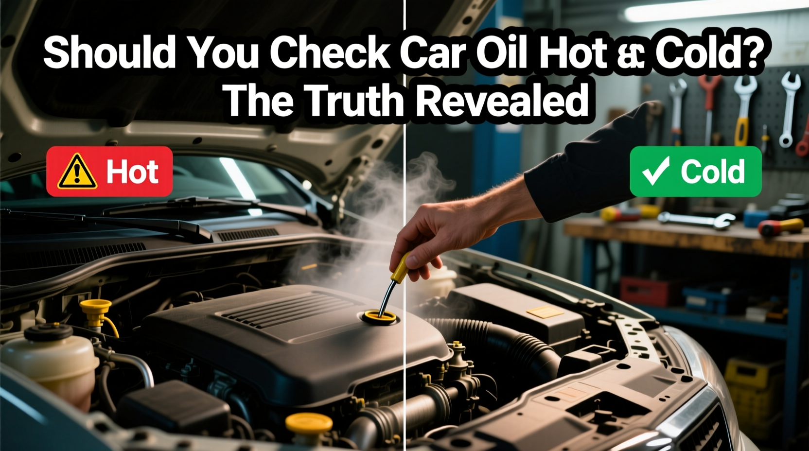 should you check car oil hot or cold